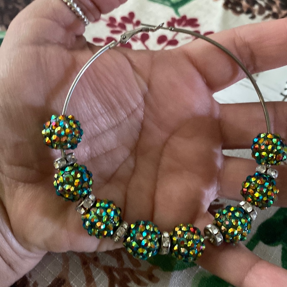 Extra large hoop earrings